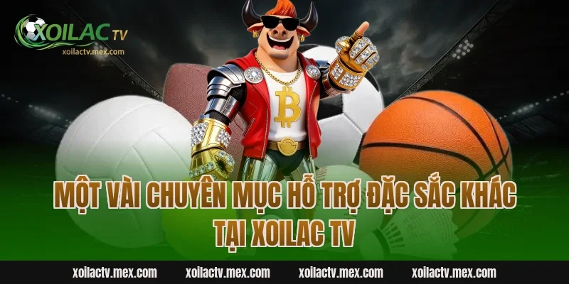 Một vài chuyên mục hỗ trợ đặc sắc khác tại Xoilac TV